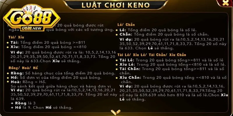 Keno Go88 - Hình thức chơi xổ số cực chất, giành thưởng lớn 2 Chẵn - Lẻ là một trong những hình thức cược được nhiều người lựa chọn khi chơi
