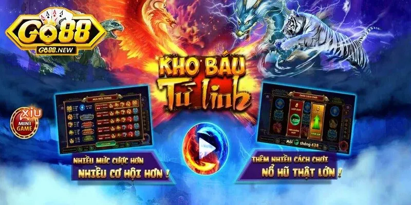 Hướng dẫn tham gia Kho Báu Tứ Linh Go88 chi tiết cho bet thủ 1 Kho Báu Tứ Linh Go88 là điểm đến lý tưởng cho những ai đam mê truyền thuyết