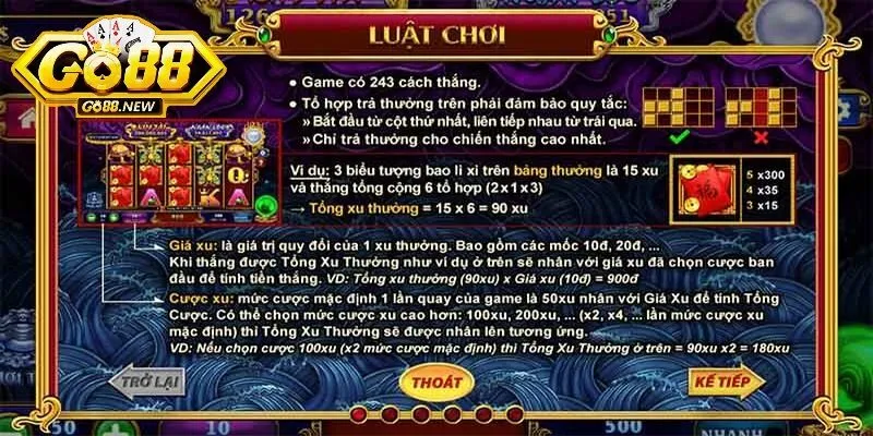Kho Tàng Ngũ Long GO88 - Phá đảo Jackpot dành thưởng lớn 2 Hệ số thưởng là yếu tố phân định thắng thua cần nắm rõ