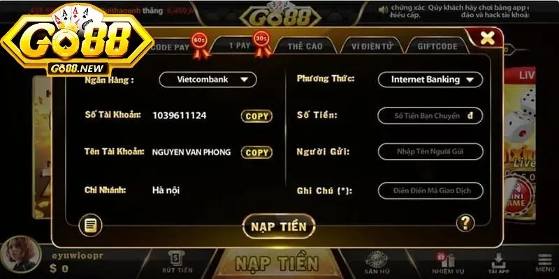 Go88 là cổng game đổi thưởng xanh chín bậc nhất thị trường