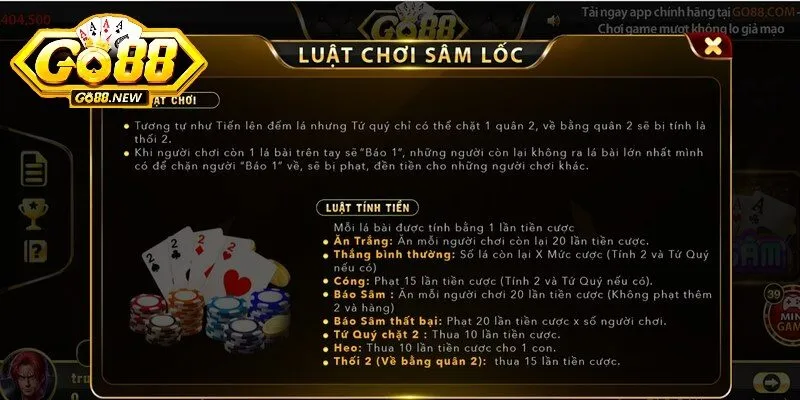 Sâm GO88 là trò chơi bài dân gian được yêu thích hàng đầu