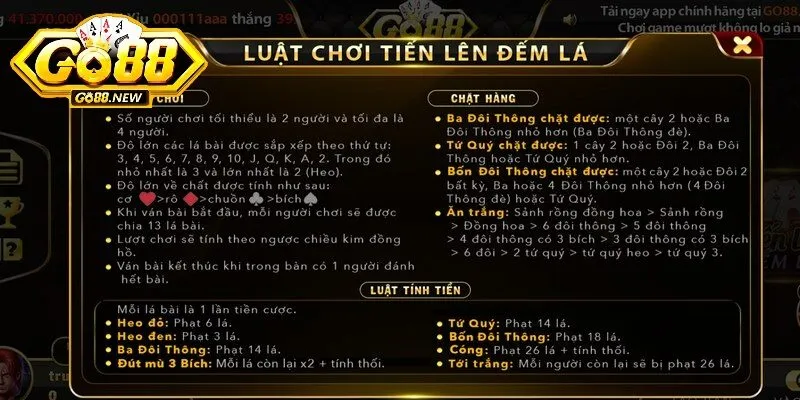 Hướng dẫn chơi Tiến lên đếm lá Go88 cho người mới bắt đầu 3 Theo dõi sát sao đối thủ để nhanh chóng có nước đi hiệu quả