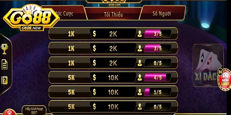 Xì Dách Go88 - Hướng dẫn bet thủ cách chơi chi tiết nhất 3 Áp dụng những mẹo chơi Xì Dách tại Go88 mang lại cơ hội thưởng lớn